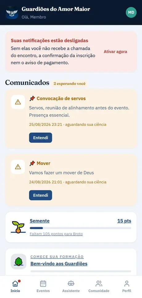 App do membro