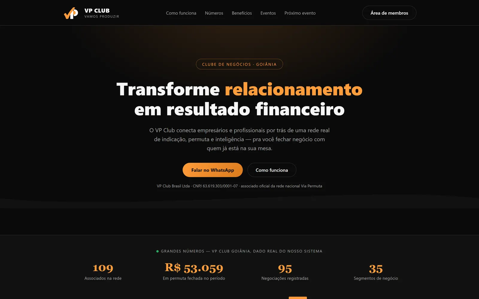 Site do VP Club